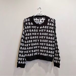 Brunette the Lable “Hey Babe” Sweater